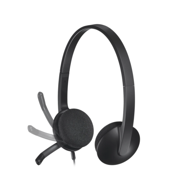 Second image of LOGITECH H340 Corded Headset - BLACK - USB