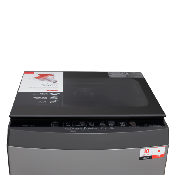 TOSHIBA Top Loading Washing Machine,AW-DUHN1600LUPEG(MK), UFB, Great Waves,Steam Heater, DDM, Morandi Grey15Kg, Automatic