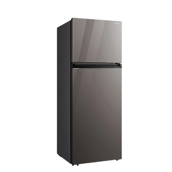 Toshiba Refrigerator,GR-RT624WE-PGN(72) Inverter Motor, Tropical Compressor,Voltage stability, Airfall cooling, Utility box, Humidity control, Pure Bio, cooling zone,2D 450L Brown Glass door