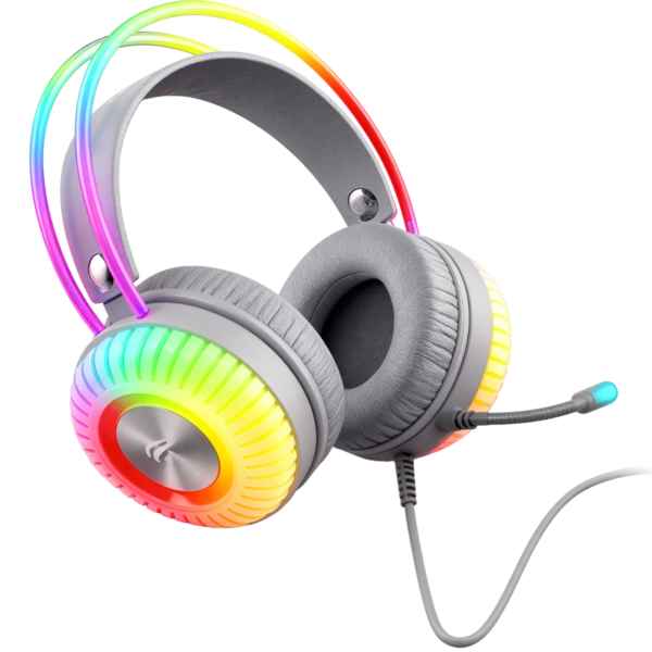 Second image of Havit Gamenote H2046U USB 7.1 RGB Gaming Headphone White