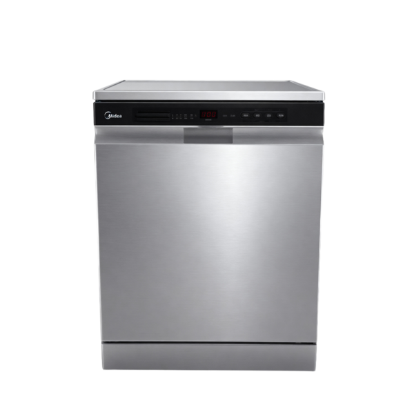 Second image of Midea Dishwasher MDWEF1433D(SS) 14 Place Sets, Ion Dishfresh, Auto Open, Innowash Pro Spry Arm, WIFI, Dual Zone Wash, ABT Filter, Adjustable Rack, Stainless Steel