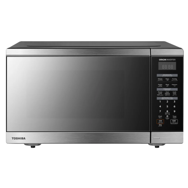 Toshiba Microwave ML3-EM36PFI(MB) ORIGIN INVERTER, SMART SENSOR COOK, 1200W MICROWAVE POWER OUTPUT, AUTO MENUS, 36 Liters,Silver Mirror