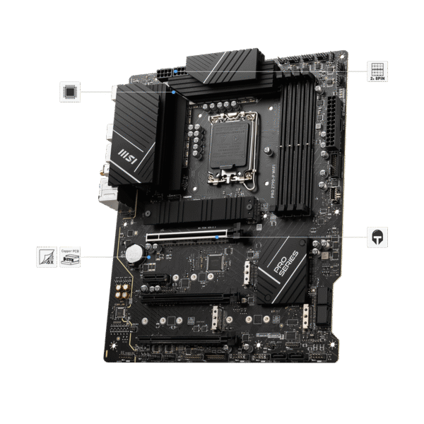Second image of Msi Pro Z790-P Wifi DDR5 Motherboard