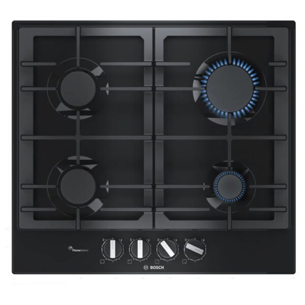 BOSCH Series 6 Gas hob 60 cm Enameled steel, Black