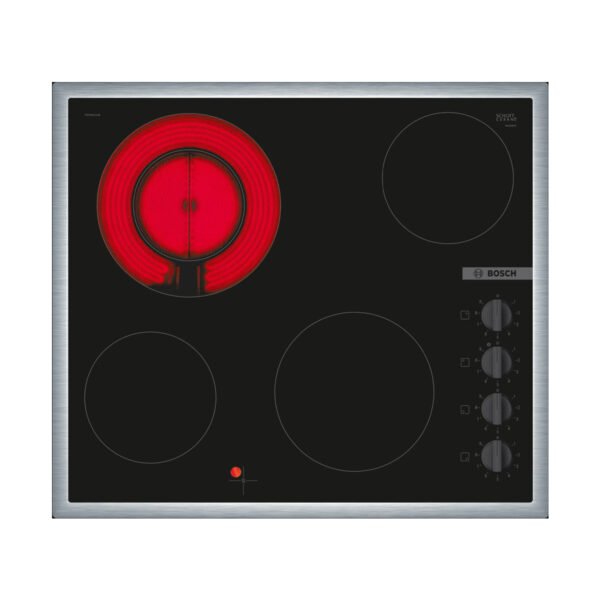 BOSCH Series 2, Electric Hob, Black, surface mount with frame