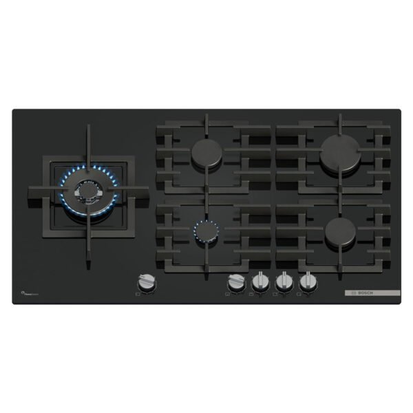 BOSCH Series 6 Gas hob 90 cm Tempered glass, Black