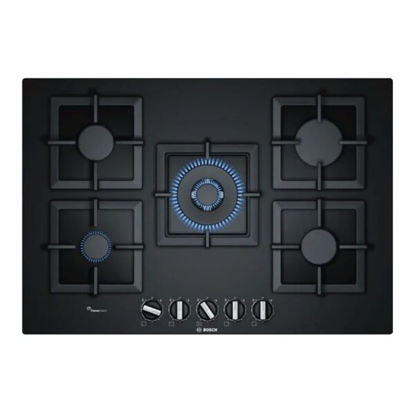 BOSCH Series 6 Gas hob 75 cm Tempered glass, Black