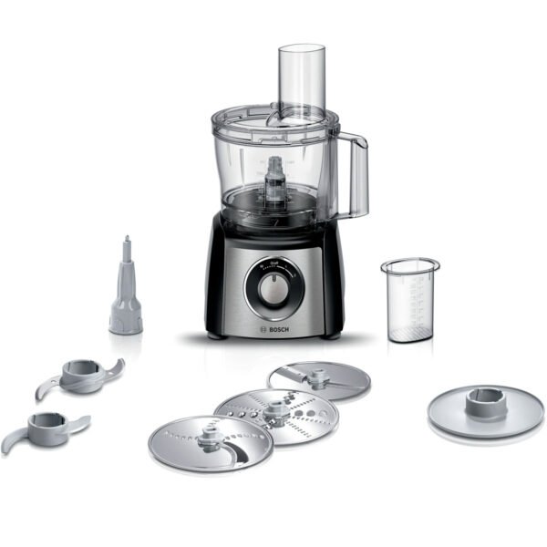 BOSCH Food processor MultiTalent 3 800 W Black, Brushed stainless steel