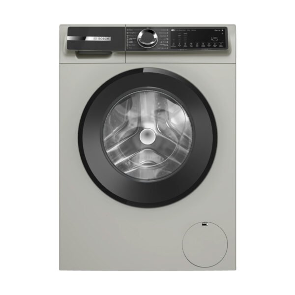 BOSCH Series 6 washing machine, frontloader fullsize 10 kg, Silver inox