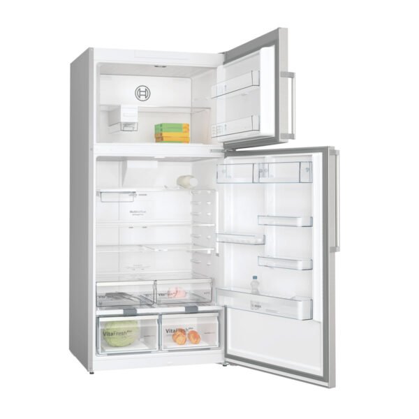 Second image of BOSCH Series 6 free-standing fridge-freezer with freezer at top 186 x 86 cm Brushed steel anti-fingerprint, Total No Frost