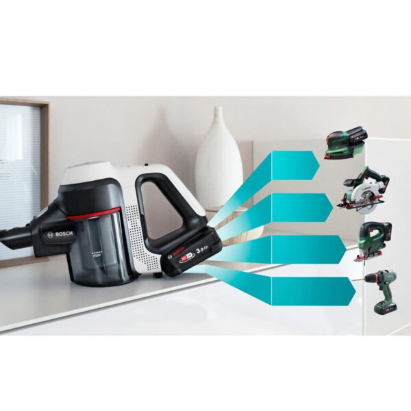 Second image of BOSCH Rechargeable vacuum cleaner Unlimited 7 White